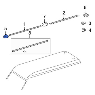 Dodge OE - Front Roof Rack Cover