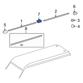 Dodge OE - Roof Luggage Carrier Side Rail Bracket