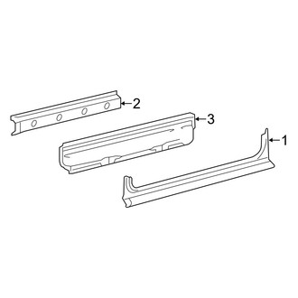 Dodge OE - Pillars, Rocker & Floor - Rocker (Passenger Side), (Extended Cargo Van / Standard Cargo Van / Standard Passenger Van)