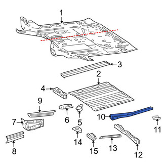 Dodge OE - Right Floor Side Rail Reinforcement