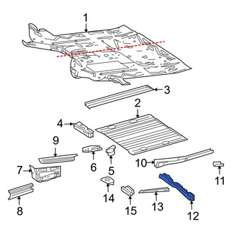 Dodge OE - Right Floor Pan Crossmember