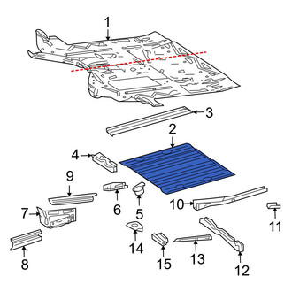 Dodge OE - Center Floor Pan