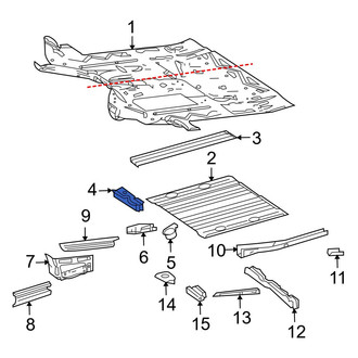Dodge OE - Front Right Floor Pan Crossmember
