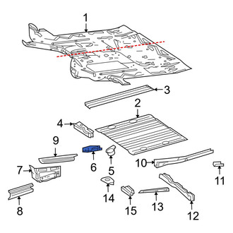 Dodge OE - Right Floor Pan Seal