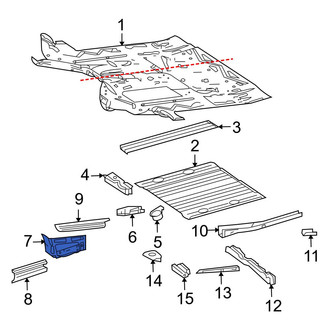 Dodge OE - Right Floor Pan