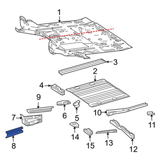 Dodge OE - Right Floor Side Rail