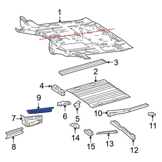 Dodge OE - Right Floor Pan Reinforcement