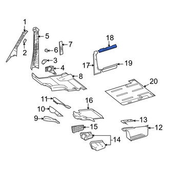 Dodge OE - Rear Right Forward Quarter Panel Reveal Molding