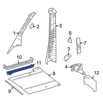 Dodge OE - Right Door Sill Plate