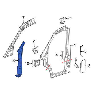 Dodge OE - Left Cowl Side Panel