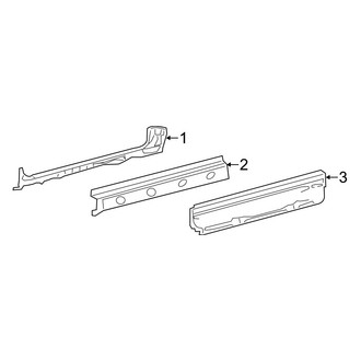 Dodge OE - Pillars, Rocker & Floor - Rocker (Driver Side), (Extended Cargo Van / Standard Cargo Van / Standard Passenger Van)