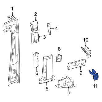 Dodge OE - Left Lower Body B-Pillar Bracket