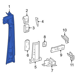 Dodge OE - Center Left Body B-Pillar