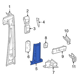 Dodge OE - Left Lower Body B-Pillar