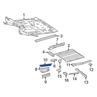 Dodge OE - Right Floor Pan Reinforcement