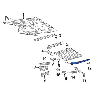 Dodge OE - Right Floor Side Rail Reinforcement