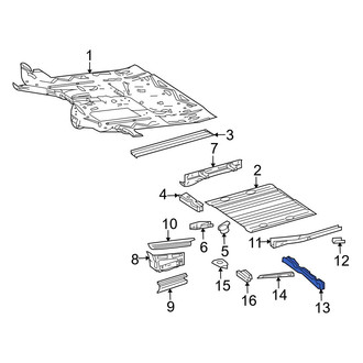 Dodge OE - Right Floor Pan Crossmember