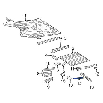 Dodge OE - Right Floor Pan Reinforcement