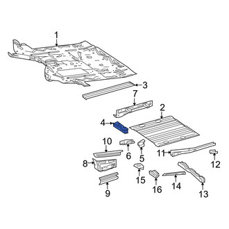 Dodge OE - Front Right Floor Pan Crossmember