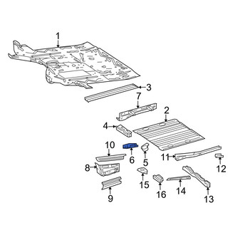 Dodge OE - Left Floor Pan Seal