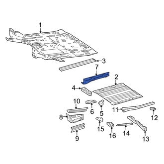 Dodge OE - Left Floor Side Rail