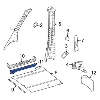 Dodge OE - Right Door Sill Plate