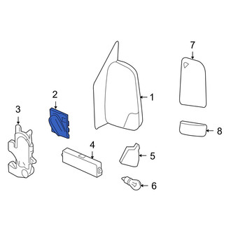 Dodge OE - Front Door Mirror Adjustment Knob