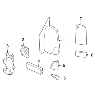 Dodge OE - Front Door - Outside Mirrors (Extended Cargo Van / Standard Cargo Van / Standard Passenger Van)