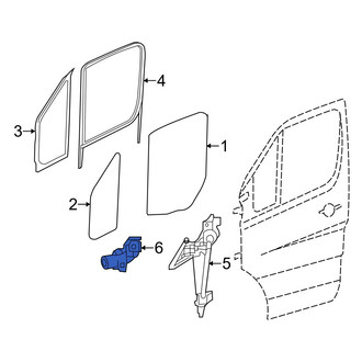 Dodge OE - Front Right Window Motor