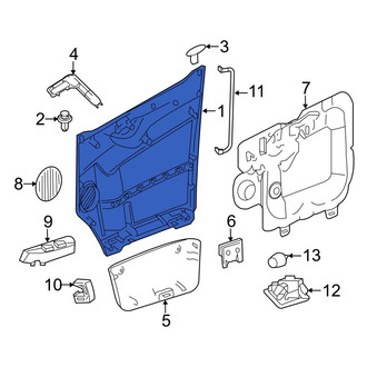 Dodge OE - Front Left Inner Door Interior Trim Panel