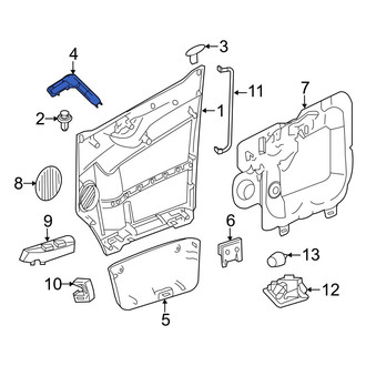 Dodge OE - Front Left Upper Door Panel Insert