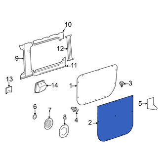 Dodge OE - Sliding Door Trim Panel