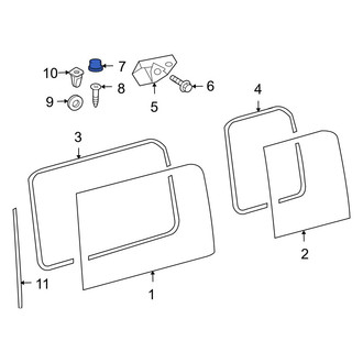 Dodge OE - Right Window Motor Cap