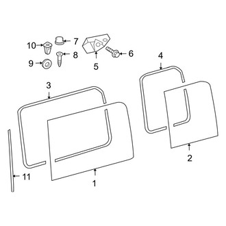Dodge OE - Side Panel - Glass (Passenger Side), (Extended Cargo Van / Standard Cargo Van / Standard Passenger Van)