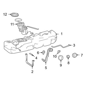 Dodge OE - Fuel System Components (Extended Cargo Van / Standard Cargo Van / Standard Passenger Van)