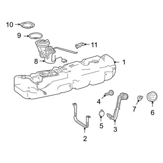 Dodge OE - Fuel System Components (Extended Cargo Van / Standard Cargo Van / Standard Passenger Van 3.5L)