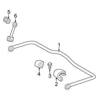 Dodge OE - Rear Suspension - Stabilizer Bar & Components