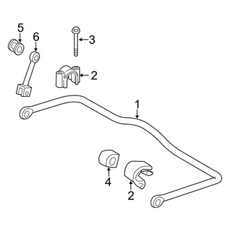 Dodge OE - Rear Suspension - Stabilizer Bar & Components (3500)