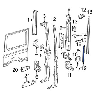 Dodge OE - Right Lower Body D-Pillar Reinforcement
