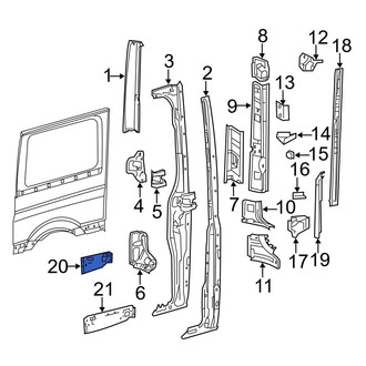 Dodge OE - Rear Right Floor Extension