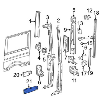 Dodge OE - Rear Right Floor Extension
