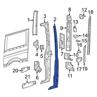 Dodge OE - Right Body D-Pillar