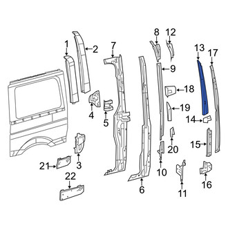 Dodge OE - Left Lower Body D-Pillar Reinforcement