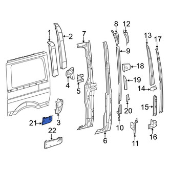 Dodge OE - Rear Left Floor Extension
