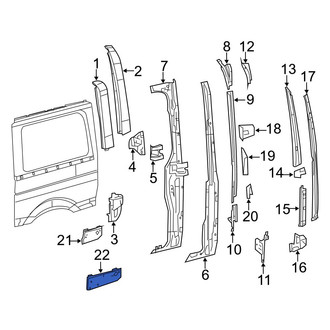 Dodge OE - Rear Left Floor Extension