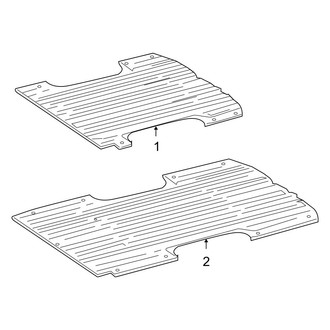 Dodge OE - Rear Body & Floor - Floor & Rails (Extended Cargo Van / Standard Cargo Van / Standard Passenger Van 144.0" Wheelbase)