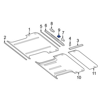 Dodge OE - Left Door Sill Plate Cap