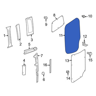 Dodge OE - Rear Center Inner Door Interior Trim Panel