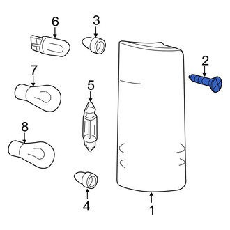 Dodge OE - Tail Light Screw