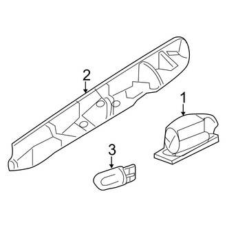 Dodge OE - Rear Lamps - License Lamps (Extended Cargo Van / Standard Cargo Van / Standard Passenger Van)